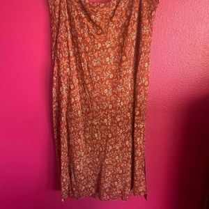 madewell size 16 midi slip skirt in awakened bloom